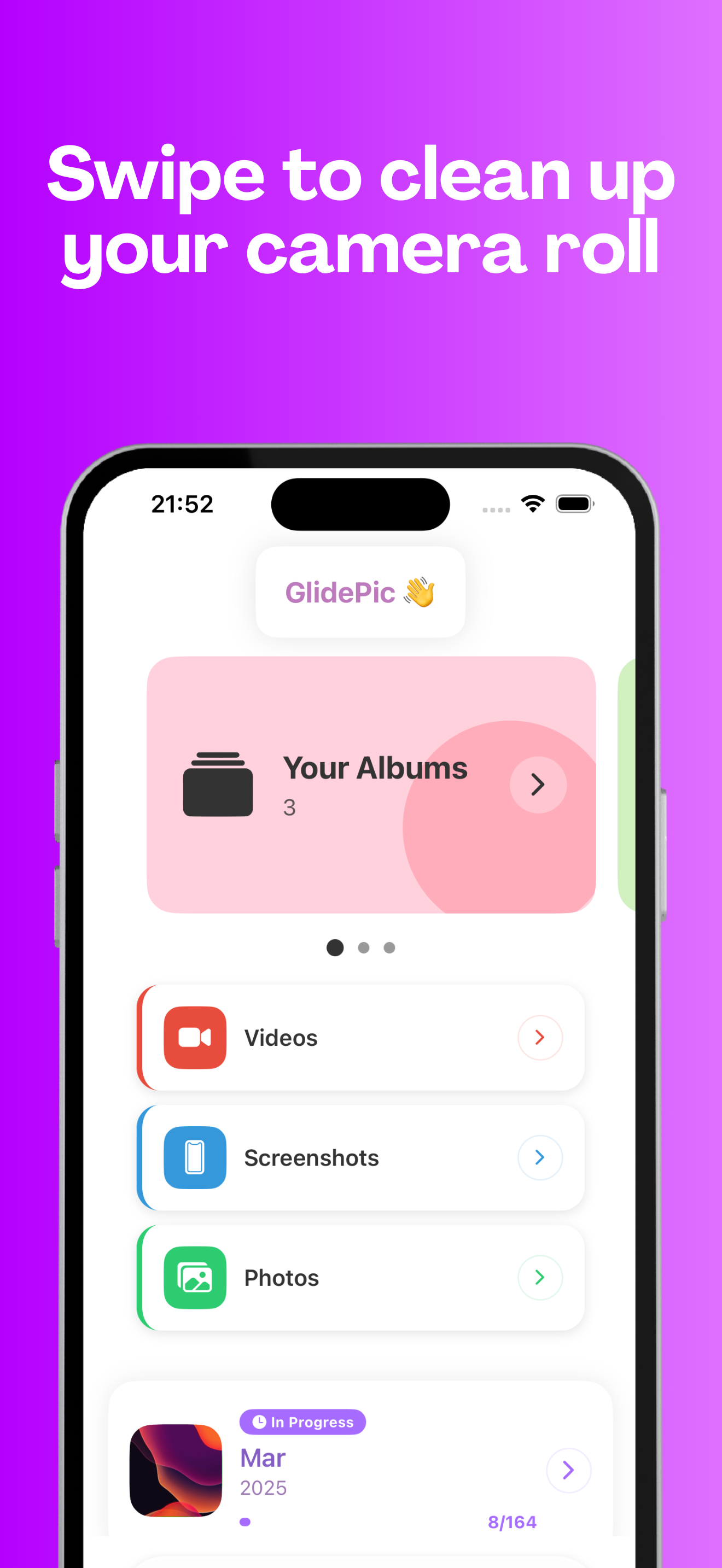GlidePic: Photo Cleaner
