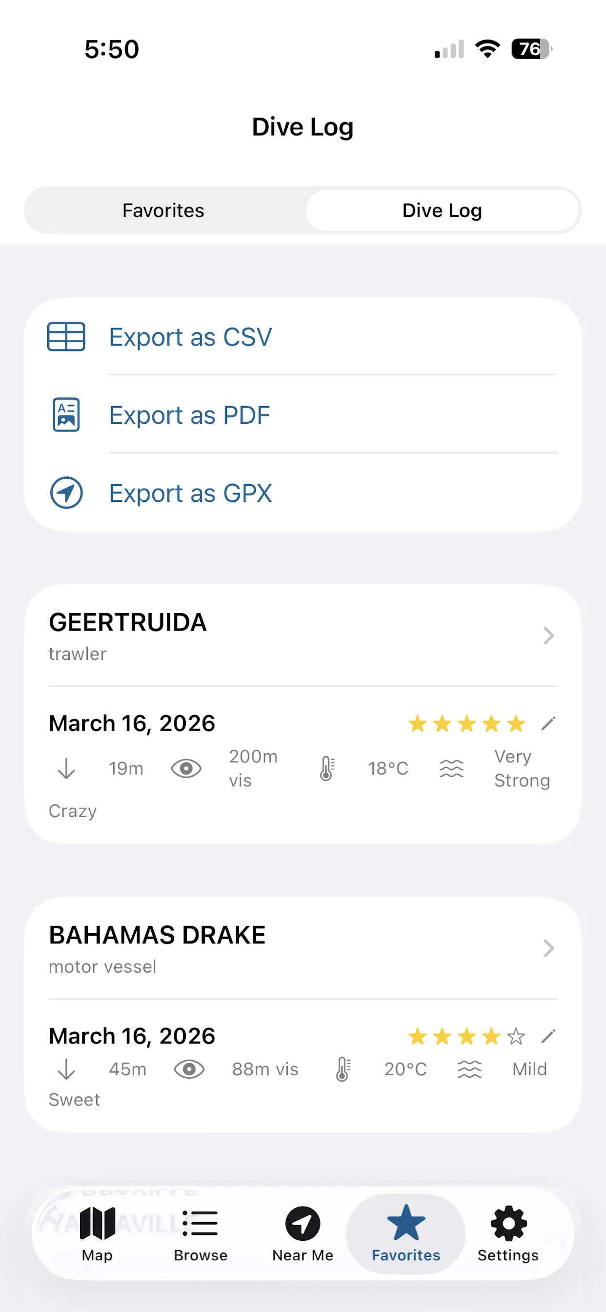 #7. WreckMap (iOS) Por: Arctic Surf Designs