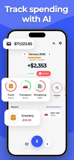 Expense Tracker: Budget AI screenshot 1