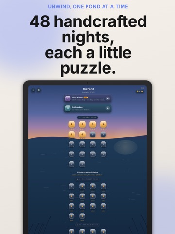 Lantern Pond: Zen Puzzle iPad screenshot