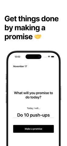 PromiseMe: Build Discipline screenshot