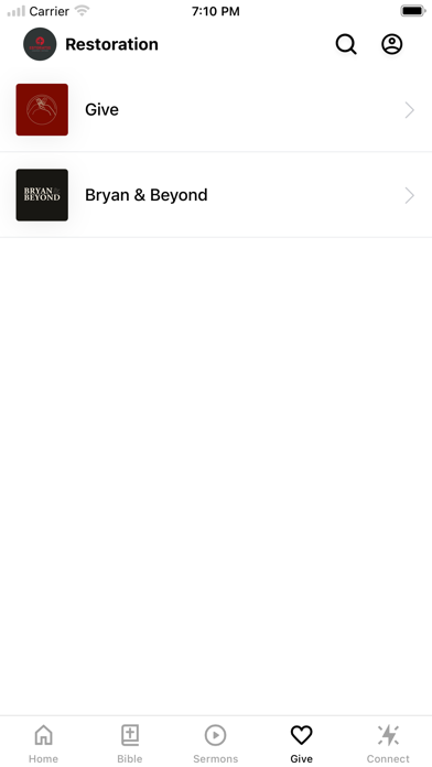Restoration Church Bryan Screenshot