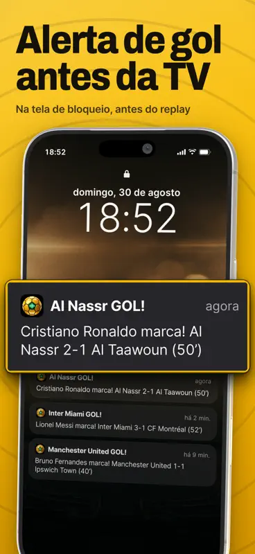 ScoreBeeper: Futebol ao Vivo screenshot 2 of 7