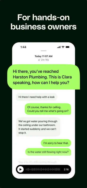 Clara - AI Receptionist screenshot 2 of 7