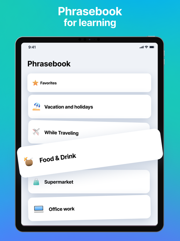 Lingvanex Language Translator iPad screenshot 7 - Education app