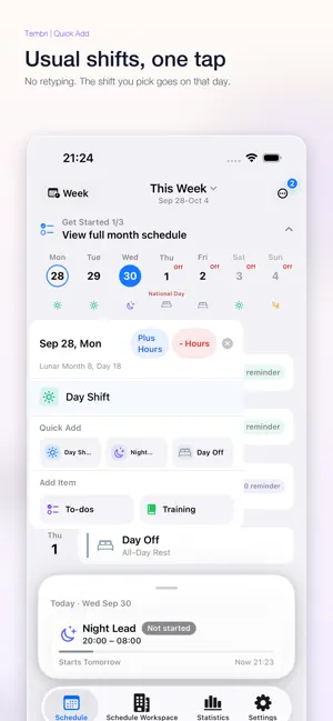 Tembri: Shift Planner screenshot 2