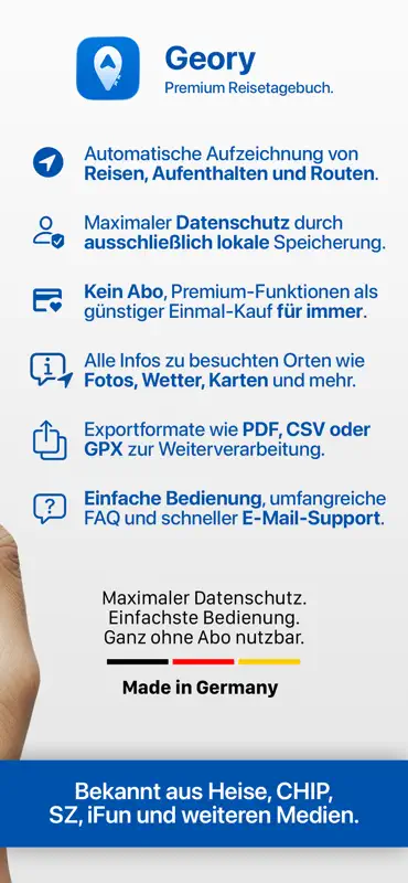 Geory – Premium Reisetagebuch screenshot 2 of 10
