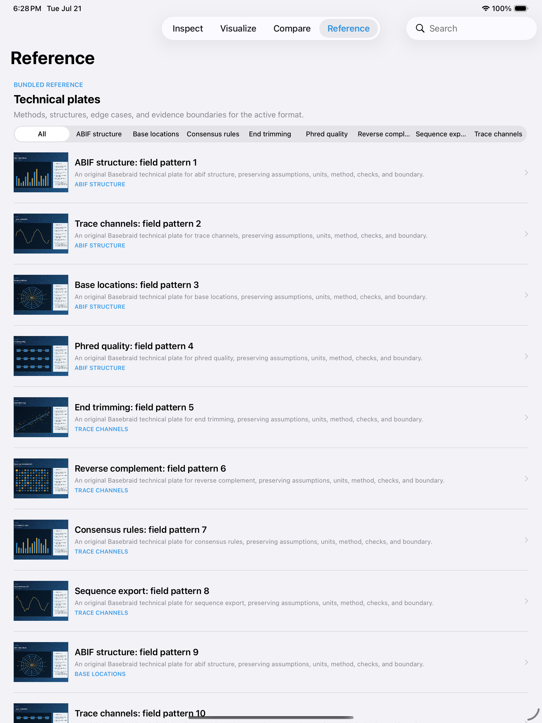 Basebraid: AB1 Traces iPad screenshot 3 of 3