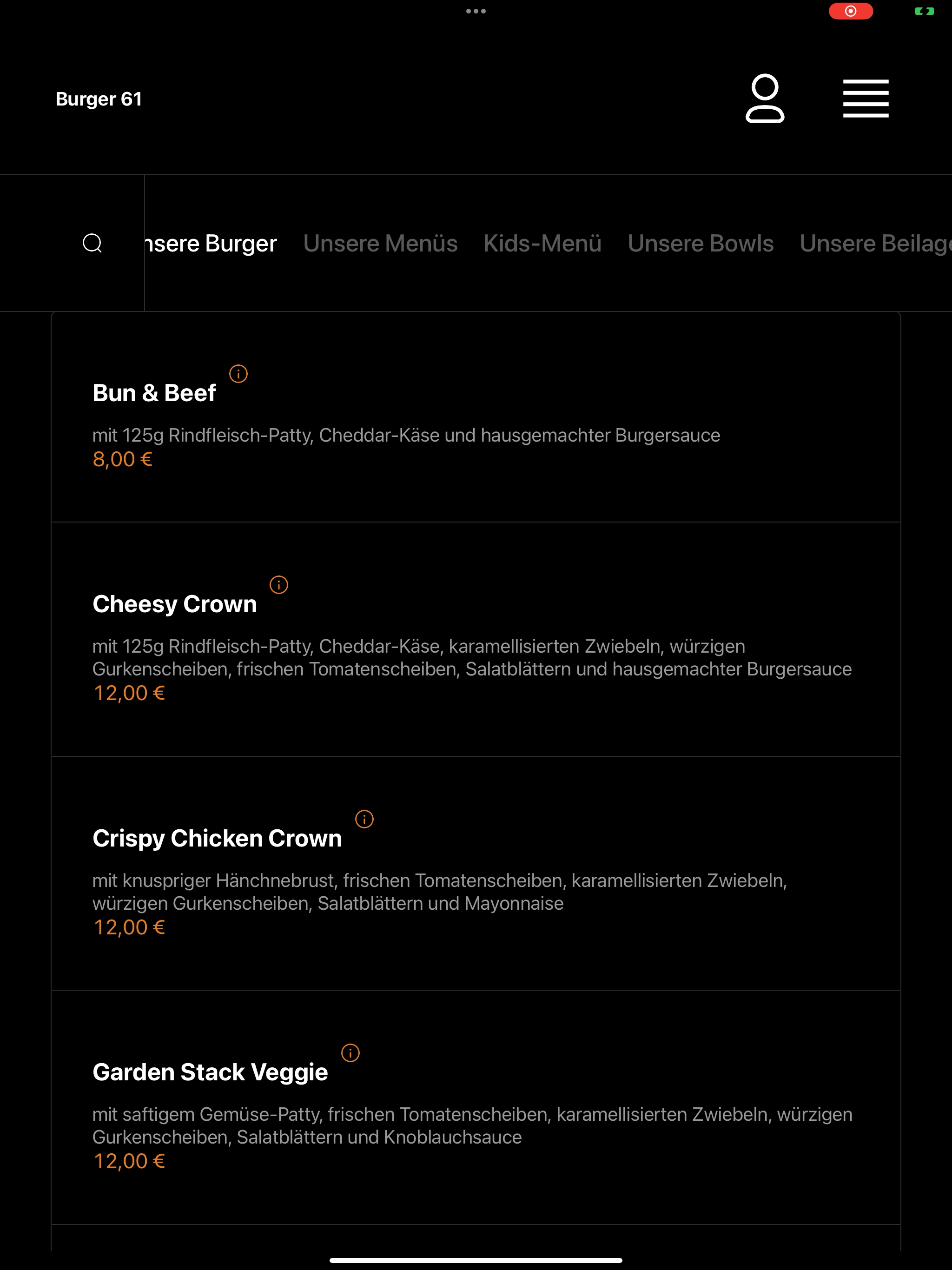 Burger Route 61 Bielefeld screenshot 10