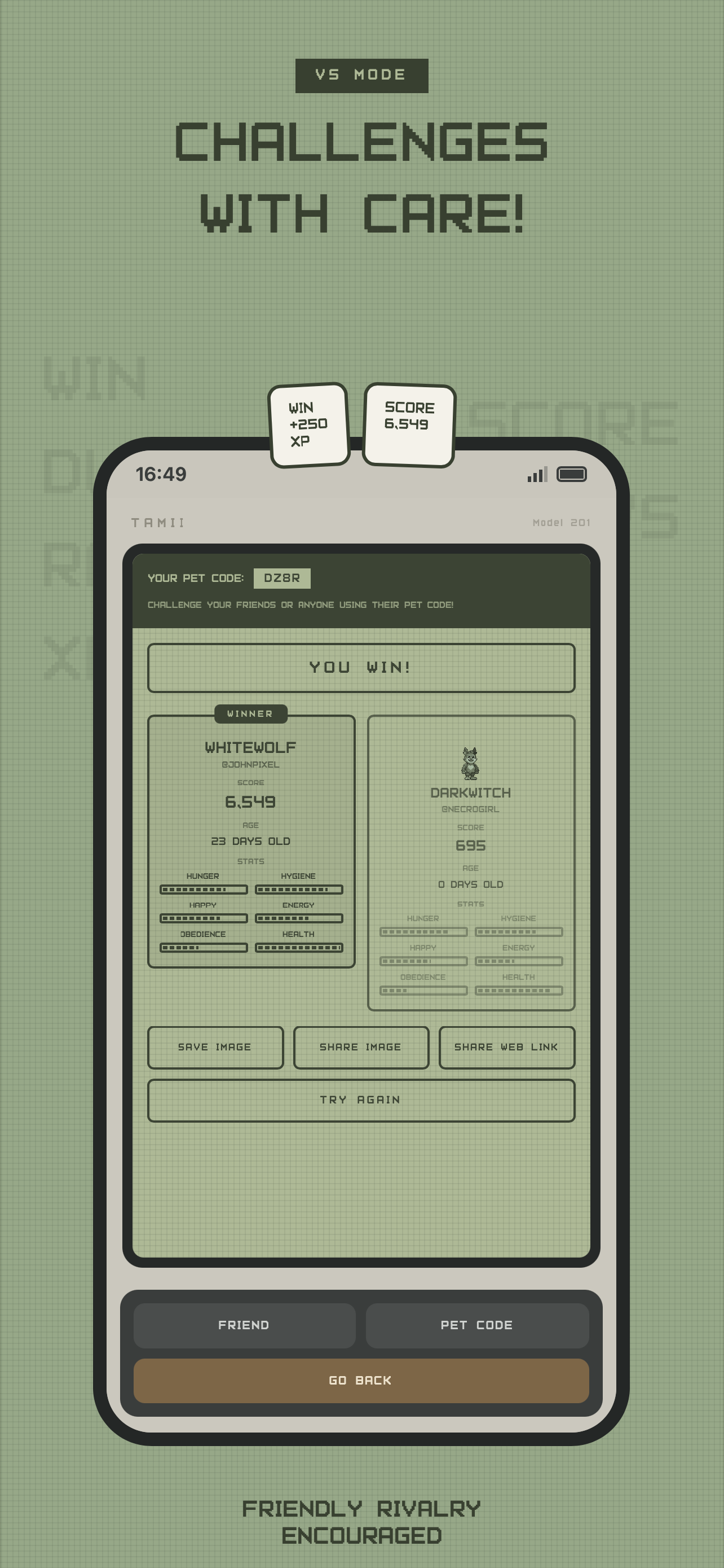 Tamii Virtual Pet & Pixel Game screenshot 4