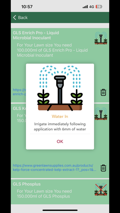 GLS Lawn Planner Screenshot