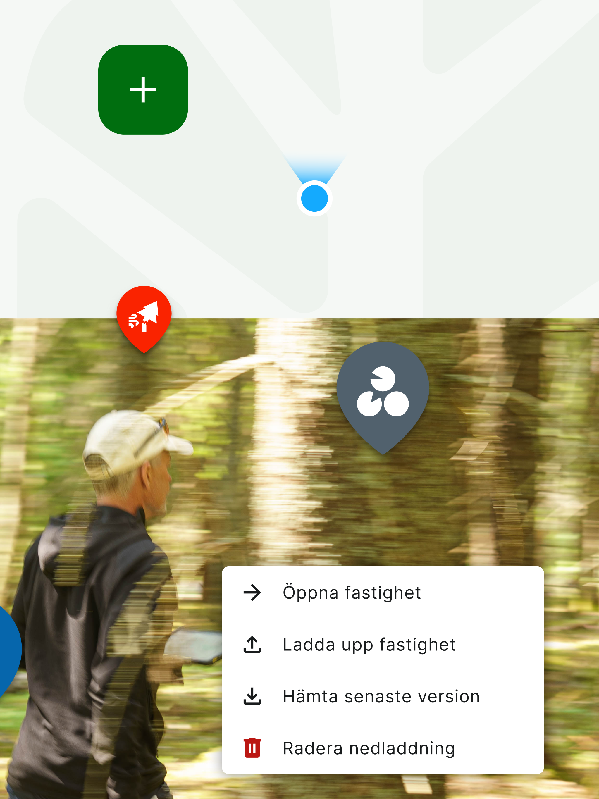 Skogshubben: Fält