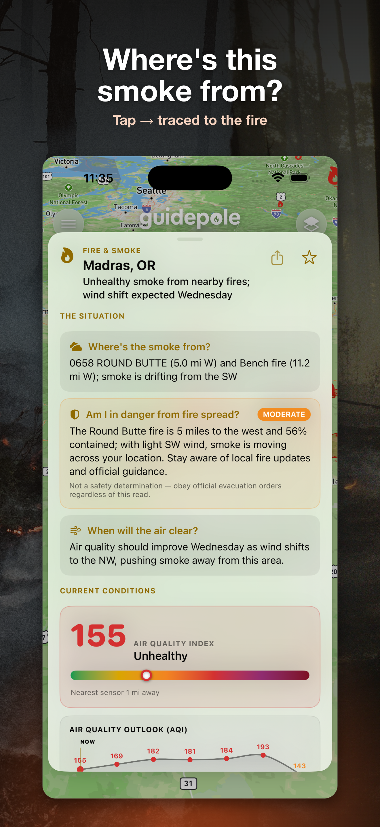 Guidepole Fire: Wildfire Smoke screenshot 3