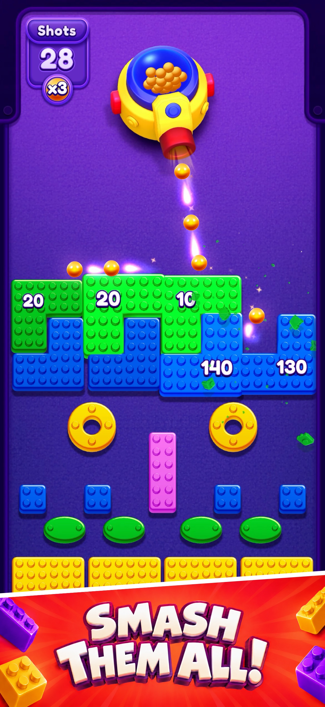 Screenshot 2 of Bouncy Bricks! - Throw Balls