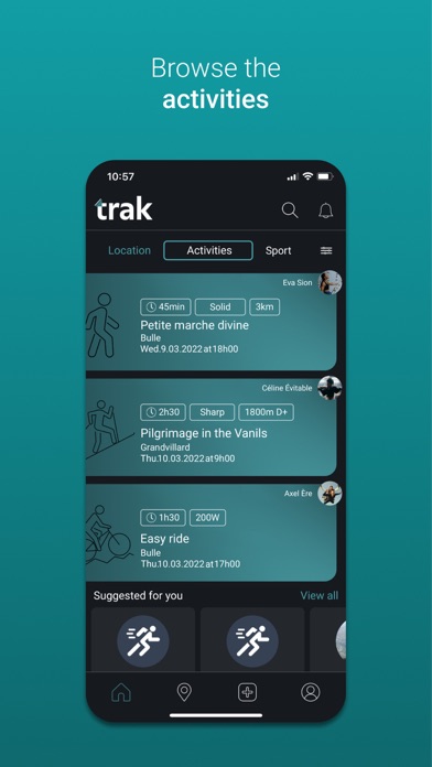 Trak - together for sport Screenshot