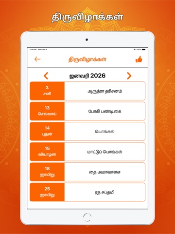 Tamil Calendar 2026 ipad screenshot 4