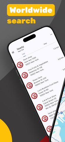 Farm shop finder screenshot