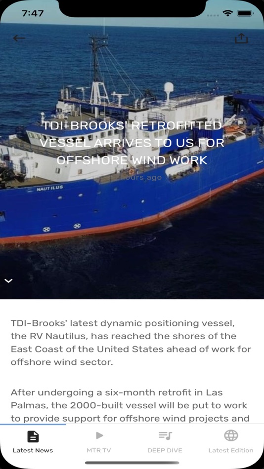 #6. Marine Tech News (iOS) 由: Maritime Activity Reports, Inc.