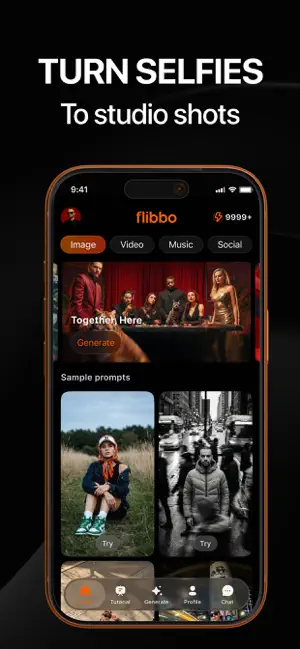 Flibbo - AI Video Image Music iPhone screenshot 5