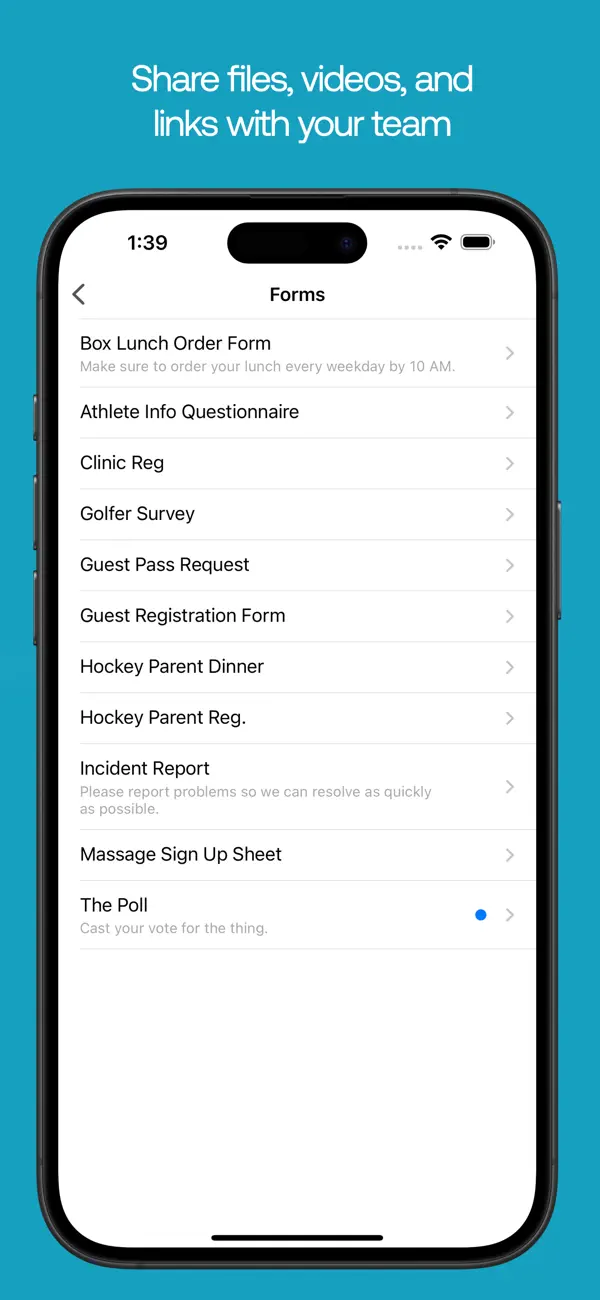 Screenshot #1 pour Pocket Team