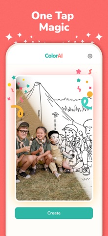 ColorAI: Coloring Book Maker iPhone screenshot