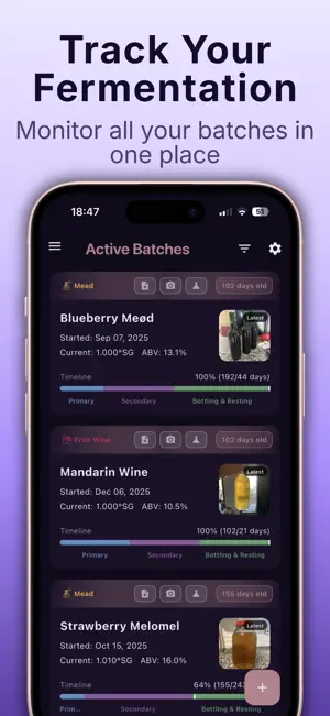 Fermolog: Home Brewing App screenshot 1