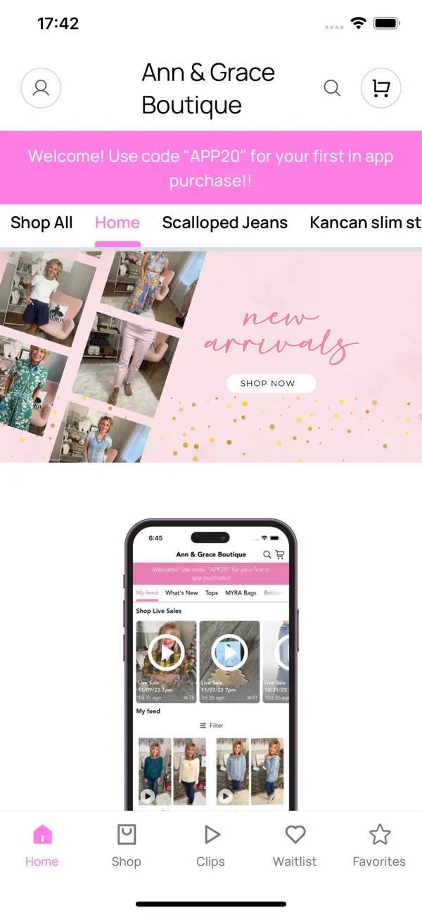 Screenshot #1 pour Ann & Grace Boutique