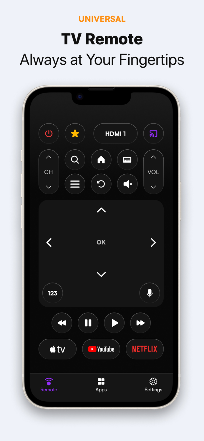 TV Remote Control Universal ·