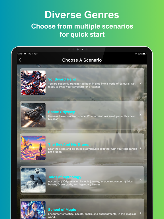 Beast AI: Visual Story Games iPad screenshot 6 - Games app