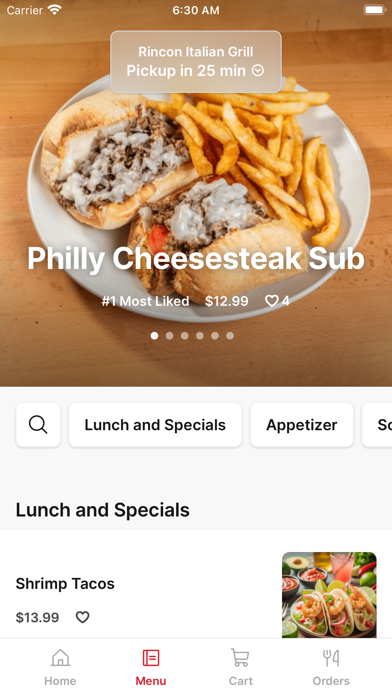 Rincon Italian Grill iPhone screenshot 2 - Food & Drink app