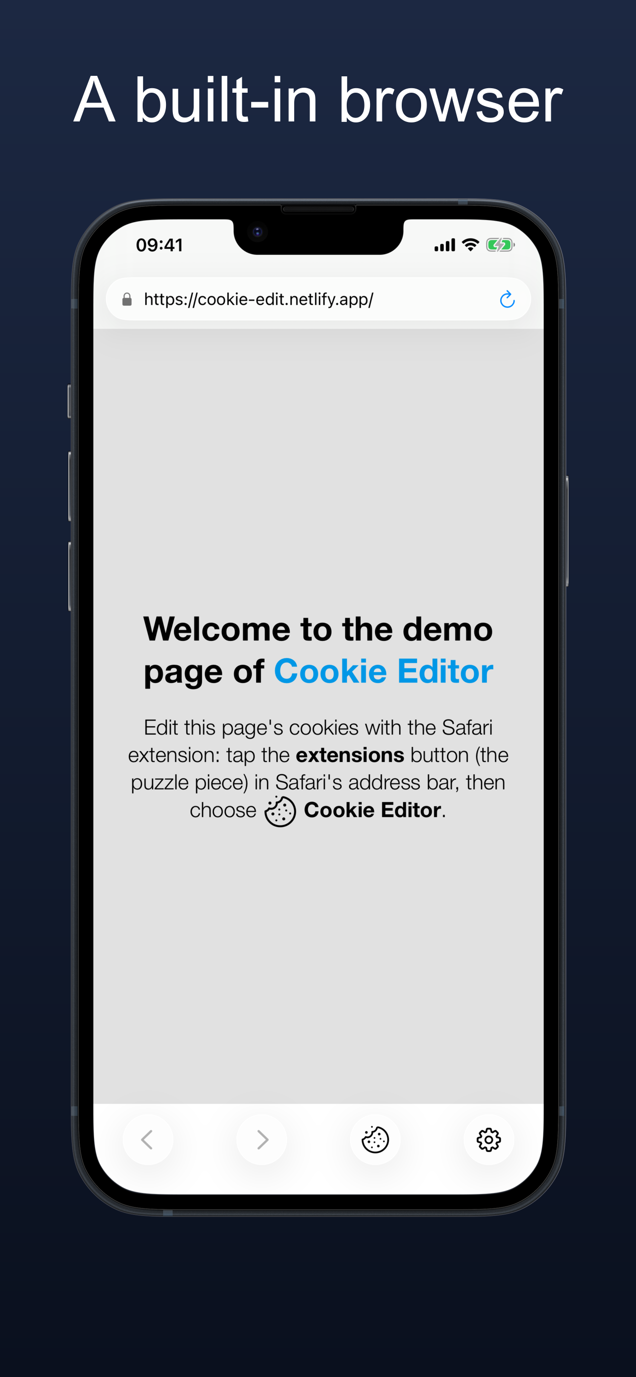 Cookie Editor screenshot 2