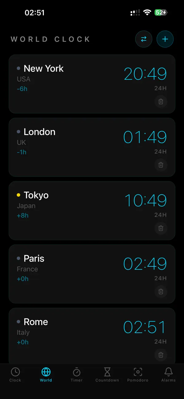 #2. Atomic Clock App (iOS) Tekijänä: Gianfranco Antenucci