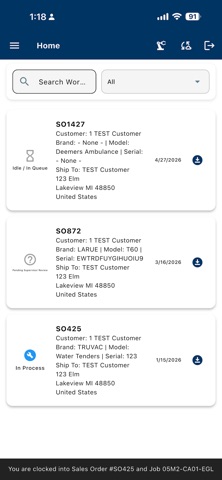 MacQueen Service App screenshot