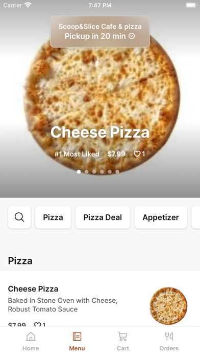 Scoop&Slice Cafe iPhone screenshot 2 - Food & Drink app