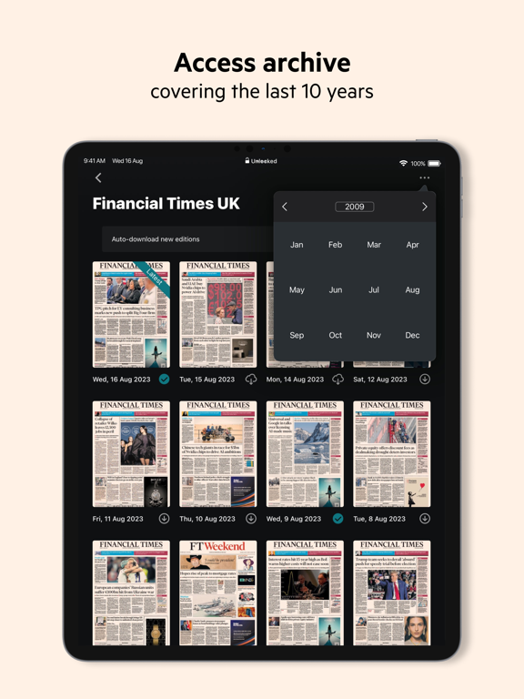 FT Digital Edition iPad screenshot 8 - News app