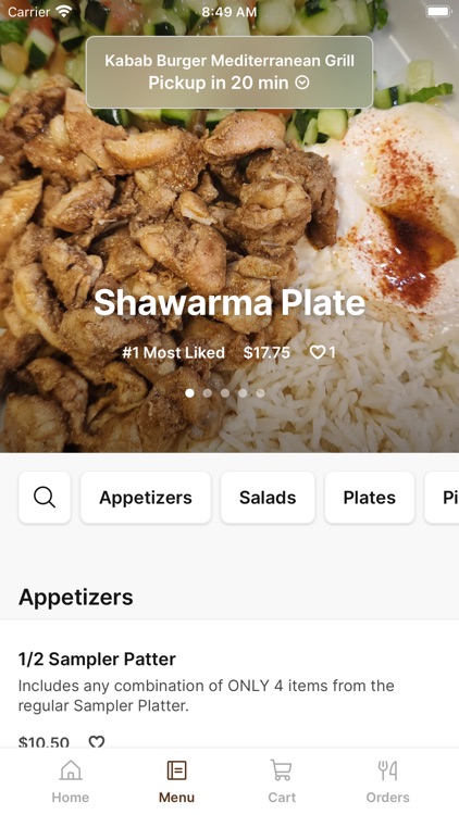 Kabab Burger Med. Grill