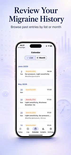 Migraine Pressure Tracker screenshot 4