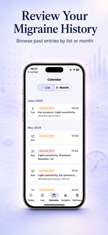 Migraine Pressure Tracker Screenshot 4 of 5