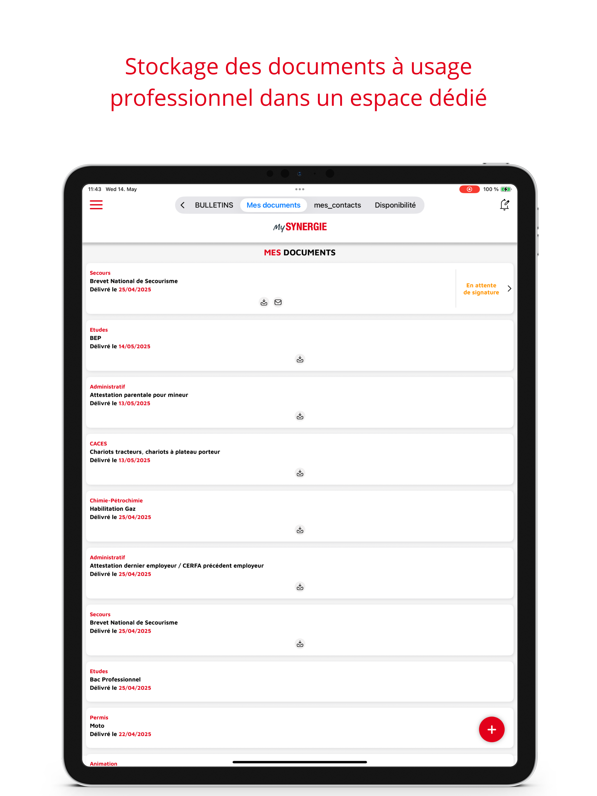 mySynergie – Intérimaires screenshot 8