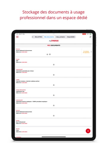 mySynergie – Intérimaires iPad screenshot 4