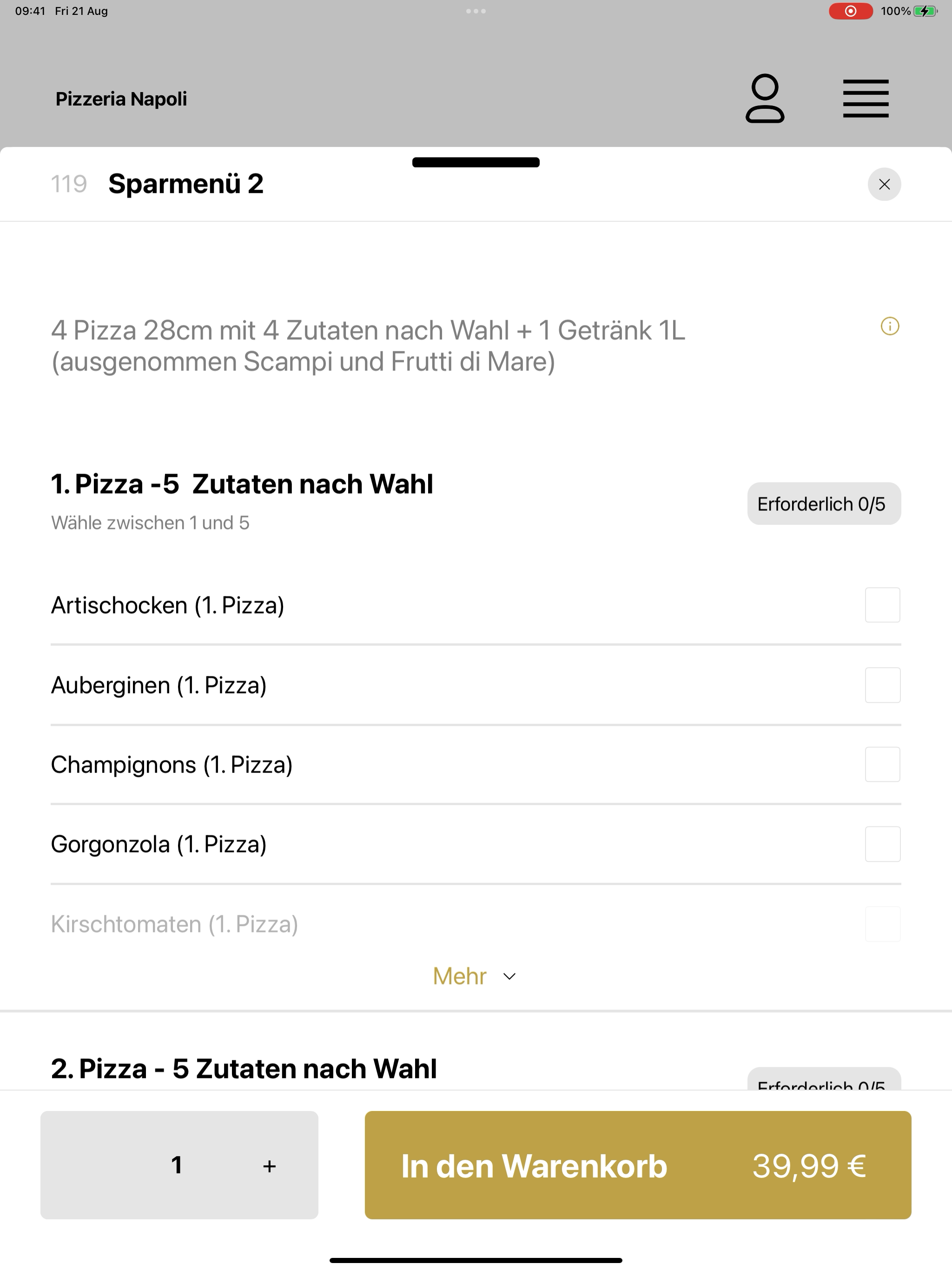 Pizzeria Napoli Mannheim screenshot 16
