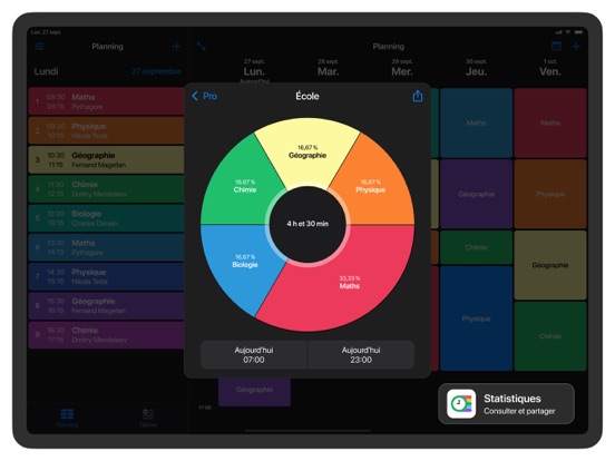 Screenshot #6 pour Emploi du Temps et Agenda