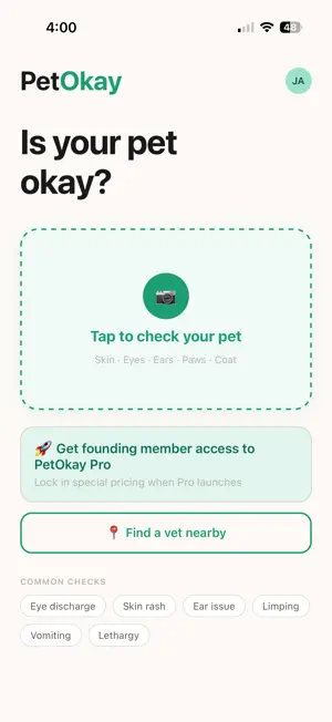 PetOkay: Pet Health Check screenshot 1