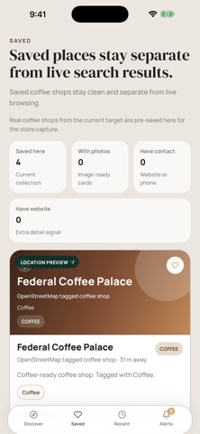 Coffee Near Me iPhone screenshot