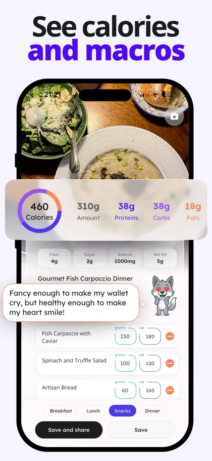 Screenshot 3 di 6 di Calorie Counter Step Tracker
