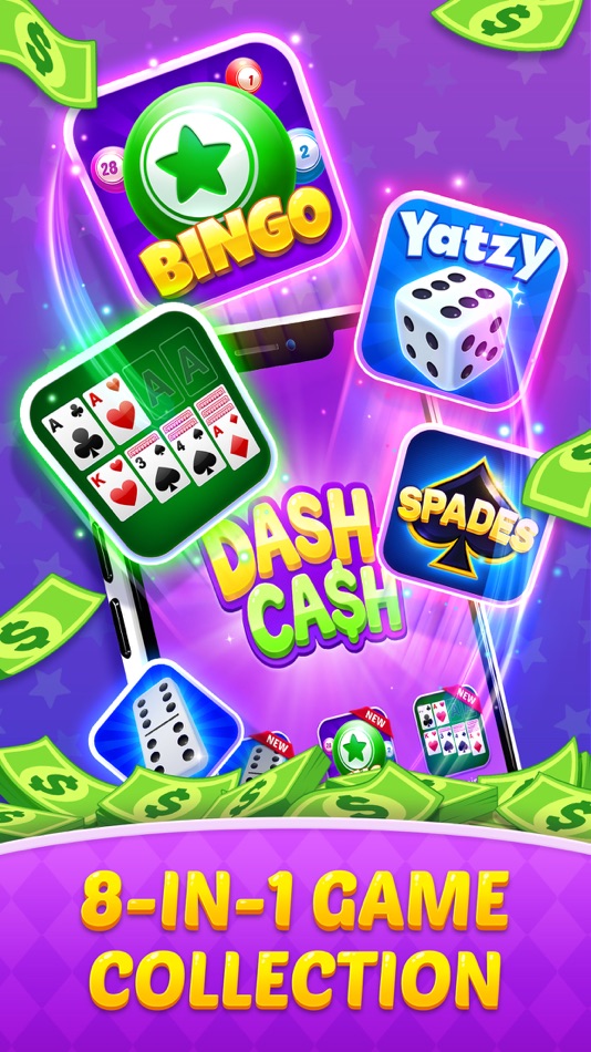 #2. Dash for Cash 8-in-1 Games (iOS) 由: myskillcash.com