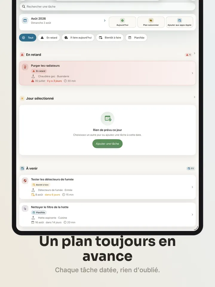 Dwellog sur iPad : capture d’écran 3 sur 7