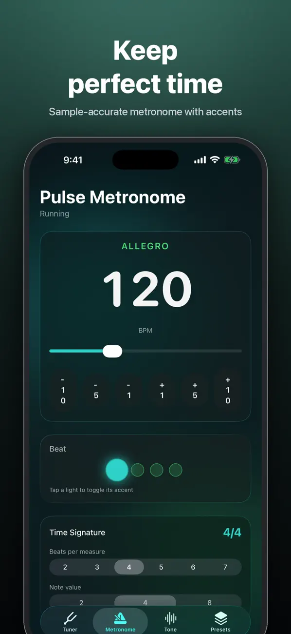 Screenshot #2 pour Tonecraft: Tuner Studio