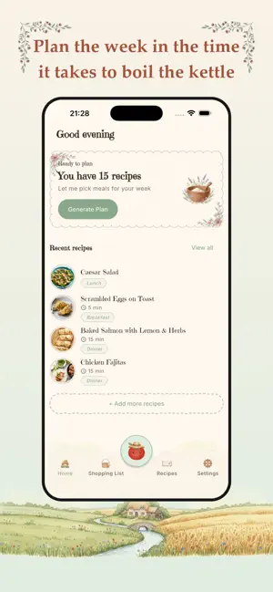 Tavola: Meal Plan & Cookbook screenshot 1