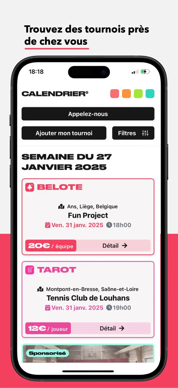 Screenshot #1 pour Calendrier° Pocket